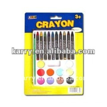 10 colors crayons sets,bathroom crayons,washable crayons